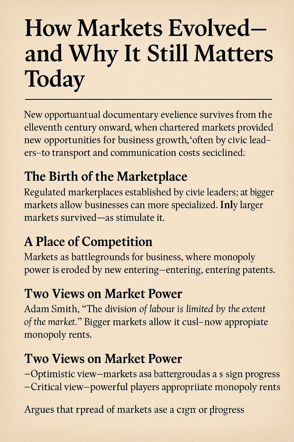 From Medieval Fairs to Digital Bazaars: The Long Journey of the Marketplace
