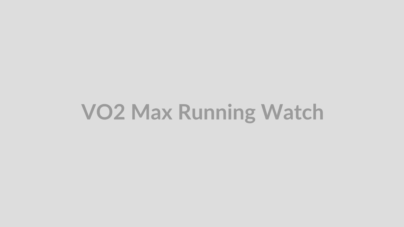 VO2 Max on a Running Watch: What the Number Really Tells You